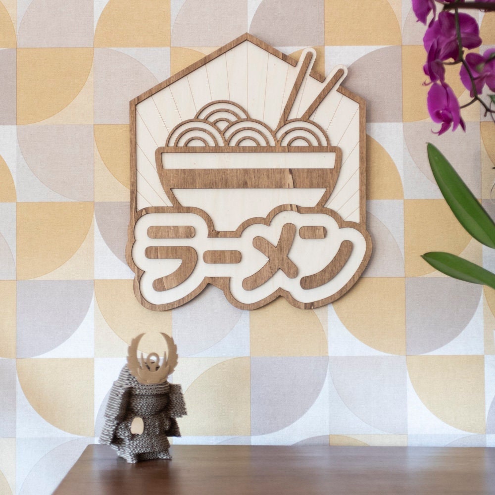 Ramen Vintage Style Wooden Wall Decor Traditional Japanese Food Street Food Japan Asian Food Geek