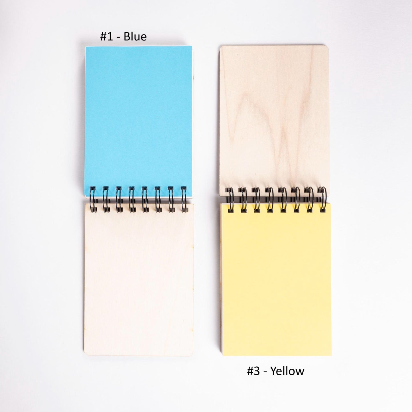 Kawaii Onigiri Engraved Wooden A6 Notebook – Diary, Recipes, Notes, Handmade Stationery Made in France
