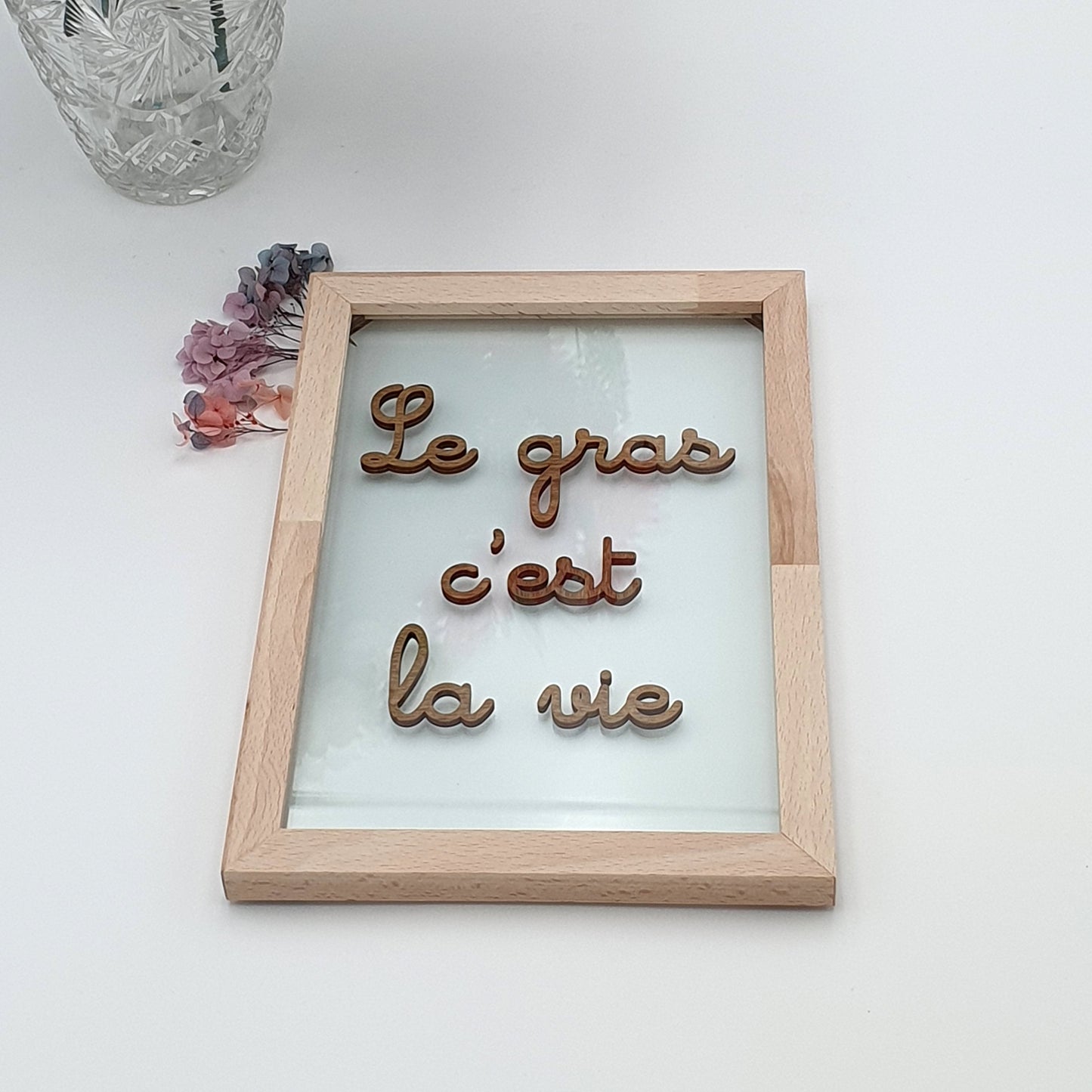 Réplique Kaamelott “Le gras c'est la vie” - Tableau en verre “Les Cucultes”