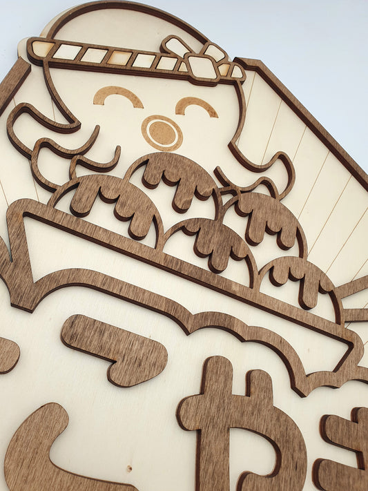 Takoyaki Wood Wall Decor – Vintage Japanese Kitchen Wall Art – Traditional Octopus Dish Geek Restaurant – Retro Kawaii Octopus