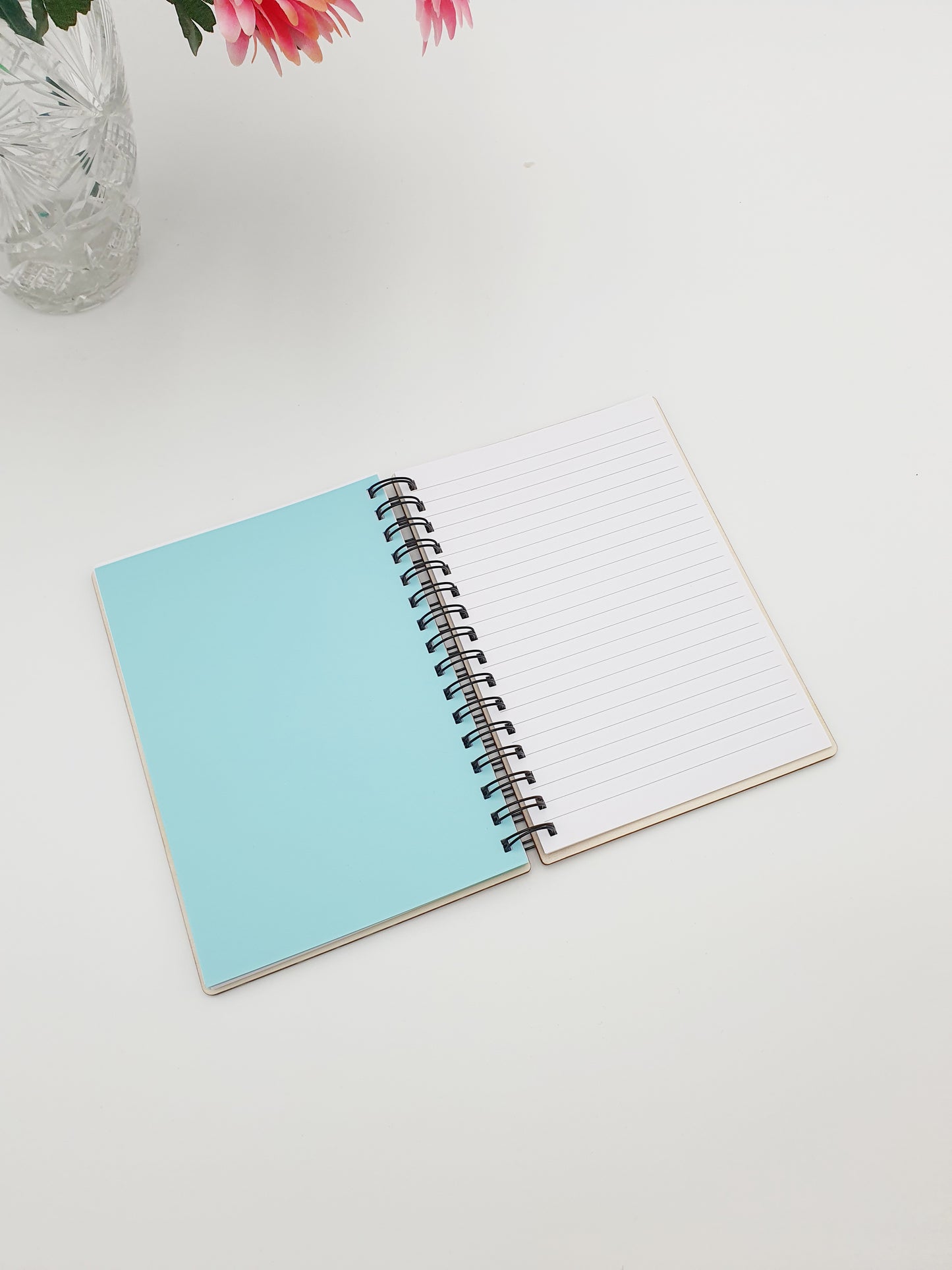 Carnet A5 Onigiri kawaii – Rechargeable - couverture bois gravée au laser -carnet japonais migno - pages blanches ou lignées - idée cadeau artisanale