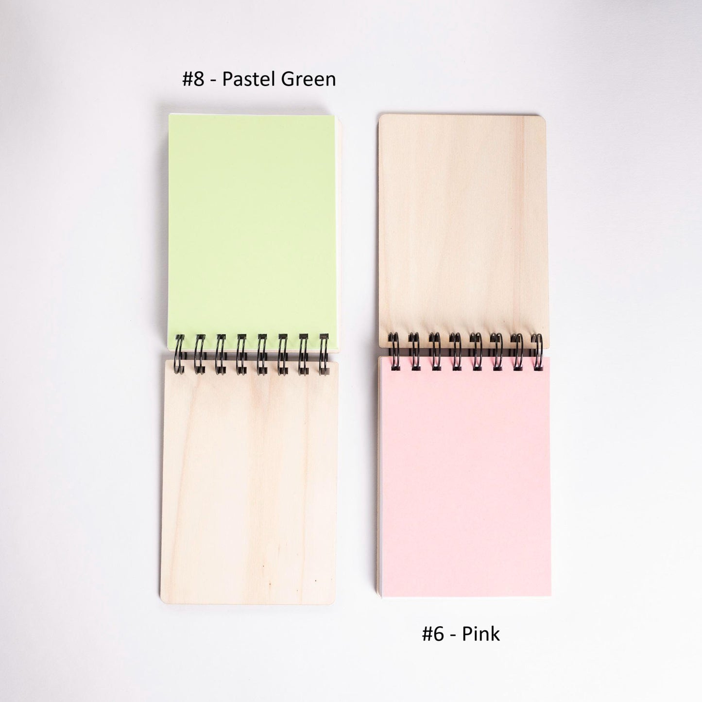 Kawaii Onigiri Engraved Wooden A6 Notebook – Diary, Recipes, Notes, Handmade Stationery Made in France