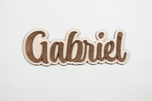 Prénom bois personnalisé – Décoration porte ou chambre enfant – Idée cadeau naissance babyshower anniversaire – Made in France