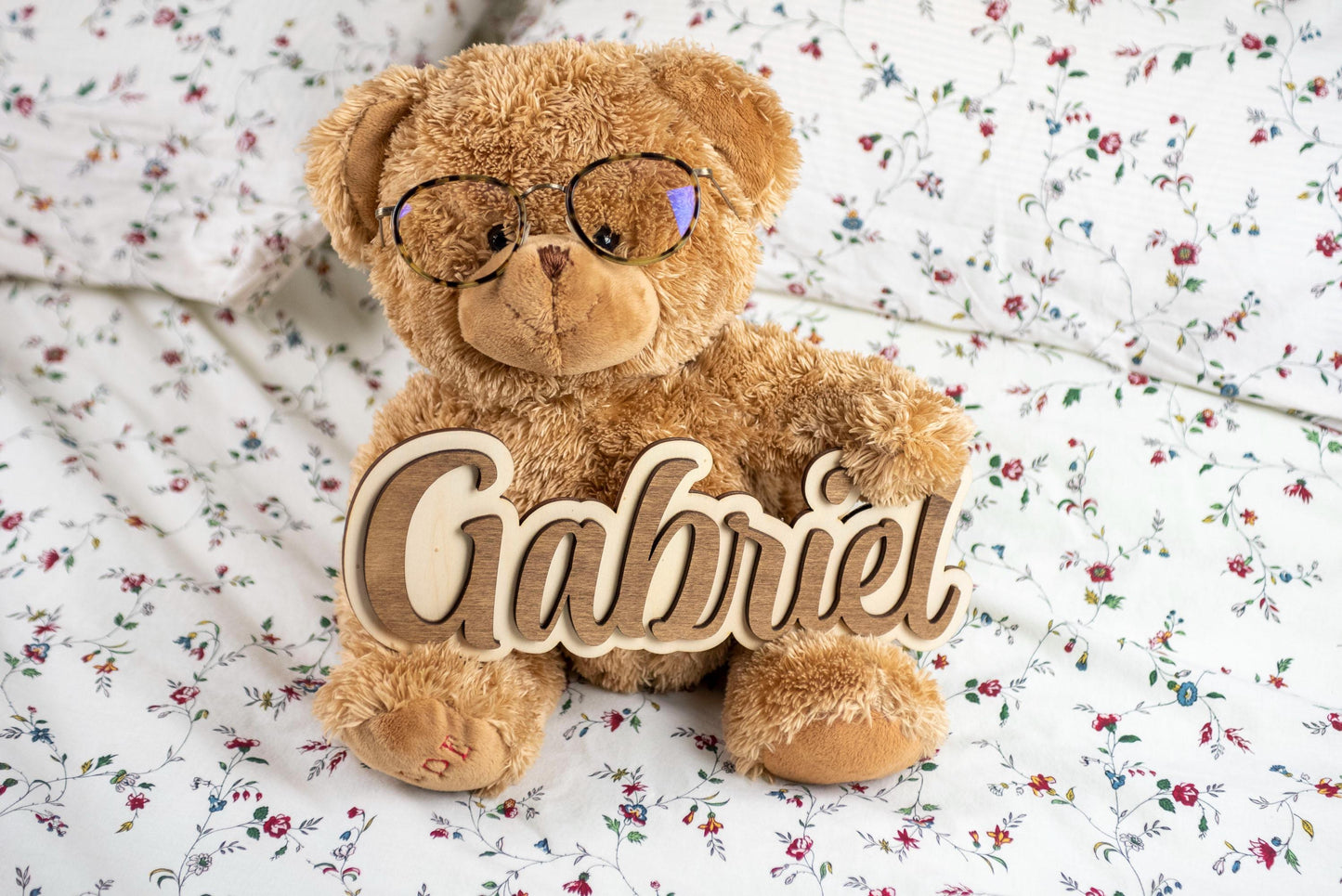 Personalized wooden first name – Door or child’s bedroom decoration – Birth, baby shower, birthday gift idea – Made in France
