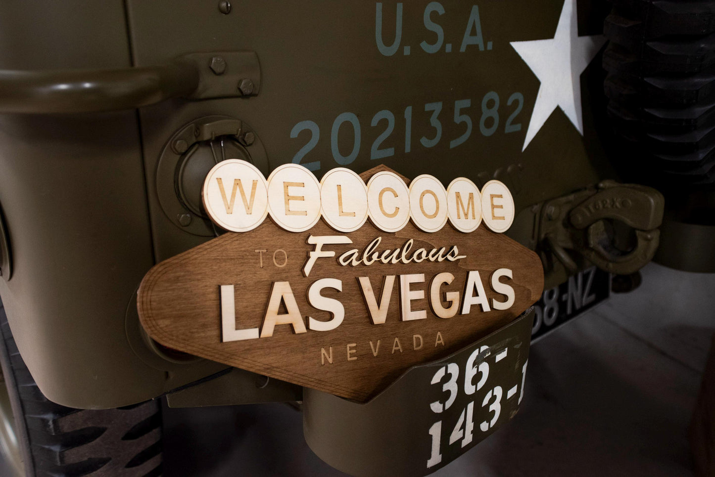 Plaque murale bois Welcome to Fabulous Las Vegas – Décoration USA vintage rétro – Souvenir voyage Nevada casino jeux – Made in France