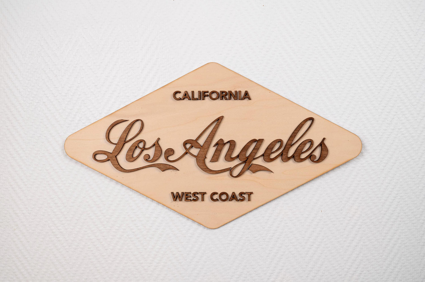 Los Angeles Wooden Wall Decor - California West Coast - Vintage Retro USA Travel