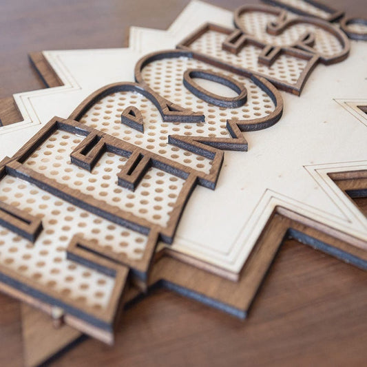 Décoration murale bois Heroes – Art mural comics rétro vintage – Culture geek super héros USA pop culture – Made in France