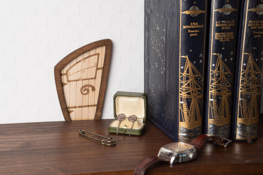 Alice in Wonderland Mini Wooden Decorative Door - Fantasy Imaginary Door - Fantasy Goblin Fairy Wall Decor