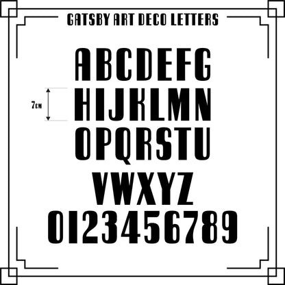 Decorative wooden letter per unit – Personalized text and first name – Retro vintage Art Deco style – Handcrafted laser cutting – Made in France