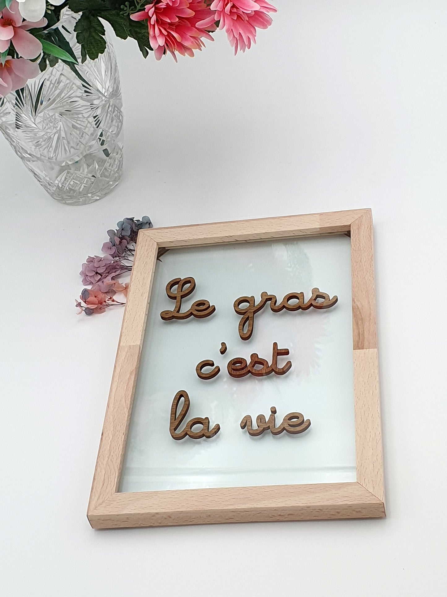 Réplique Kaamelott “Le gras c'est la vie” - Tableau en verre “Les Cucultes”