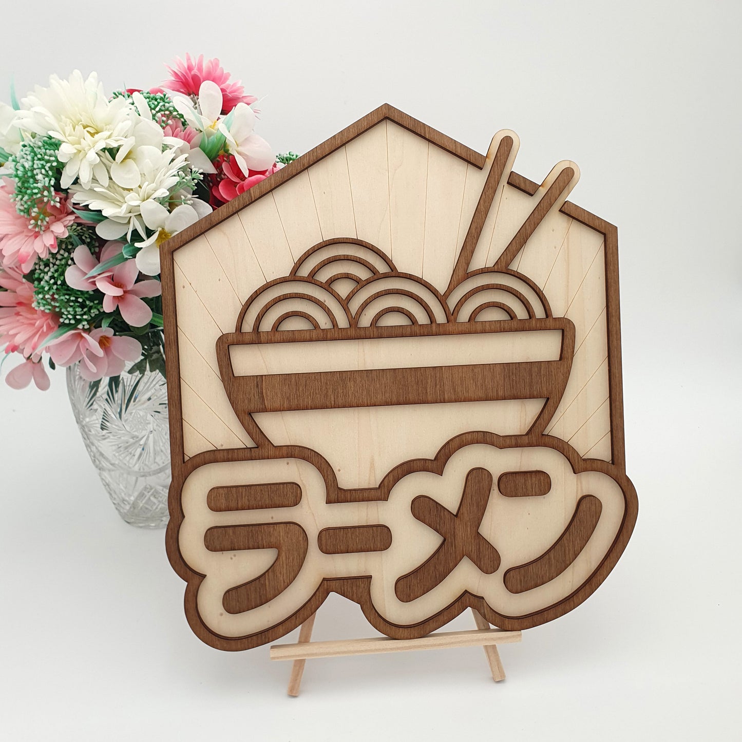 Ramen Vintage Style Décoration murale en bois Gastronomie traditionnelle japonaise nourriture street food japon asiatique food geek