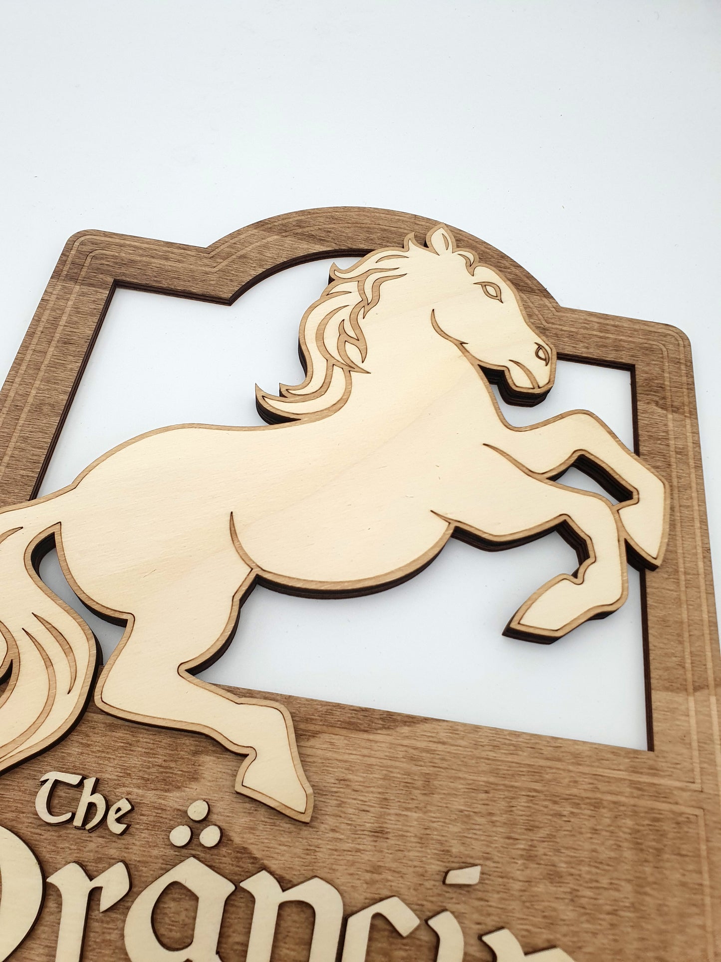 Wall decoration miniature sign mini tavern Prancing Pony lord of the rings cute pony heroic fantasy horse pony dollhouse