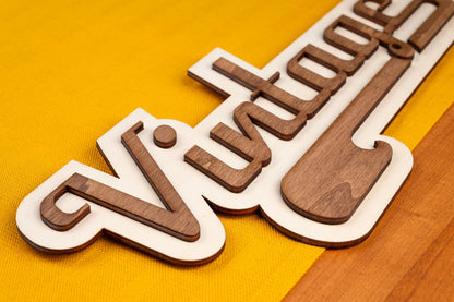 Décoration murale Vintage en bois – Style rétro ancien – Plaque enseigne Rock'n'Roll USA diner Garage Rockabilly 50s fifties