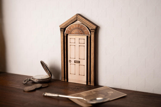 Wall decoration miniature door mini fairy mouse doll house victorian sherlock holmes english british retro vintage alice mary poppins