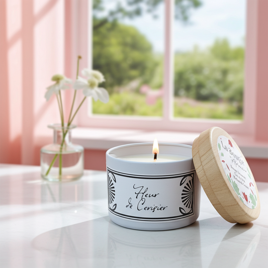Bougie parfumée fleur de cerisier en cire de soja naturelle - Parfum d’un printemps japonais délicat