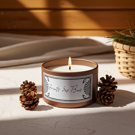 Bougie parfumée fruits des bois en cire de soja naturelle - Parfum d’un intérieur chaleureux et raffiné