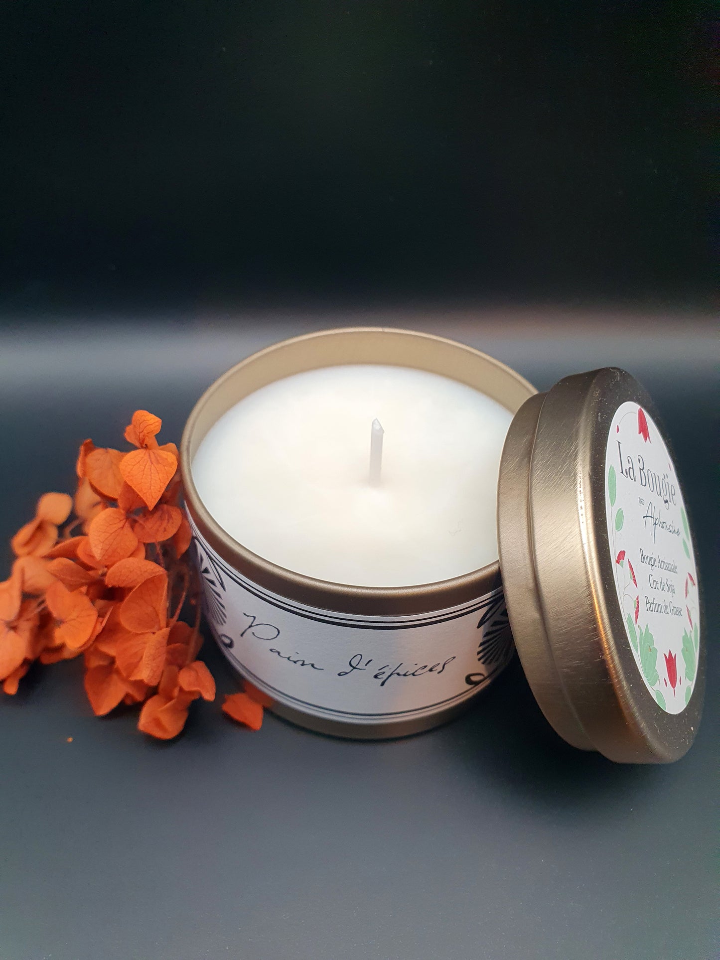 Bougie parfumée Pain d'épices – Gold Edition | Cire de soja naturelle | Fabriquée en France