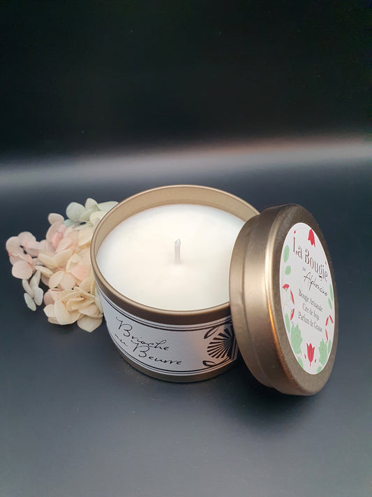Bougie parfumée Brioche au Beurre – Gold Edition | Cire de soja naturelle | Fabriquée en France