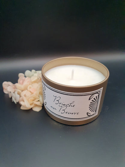 Bougie parfumée Brioche au Beurre – Gold Edition | Cire de soja naturelle | Fabriquée en France