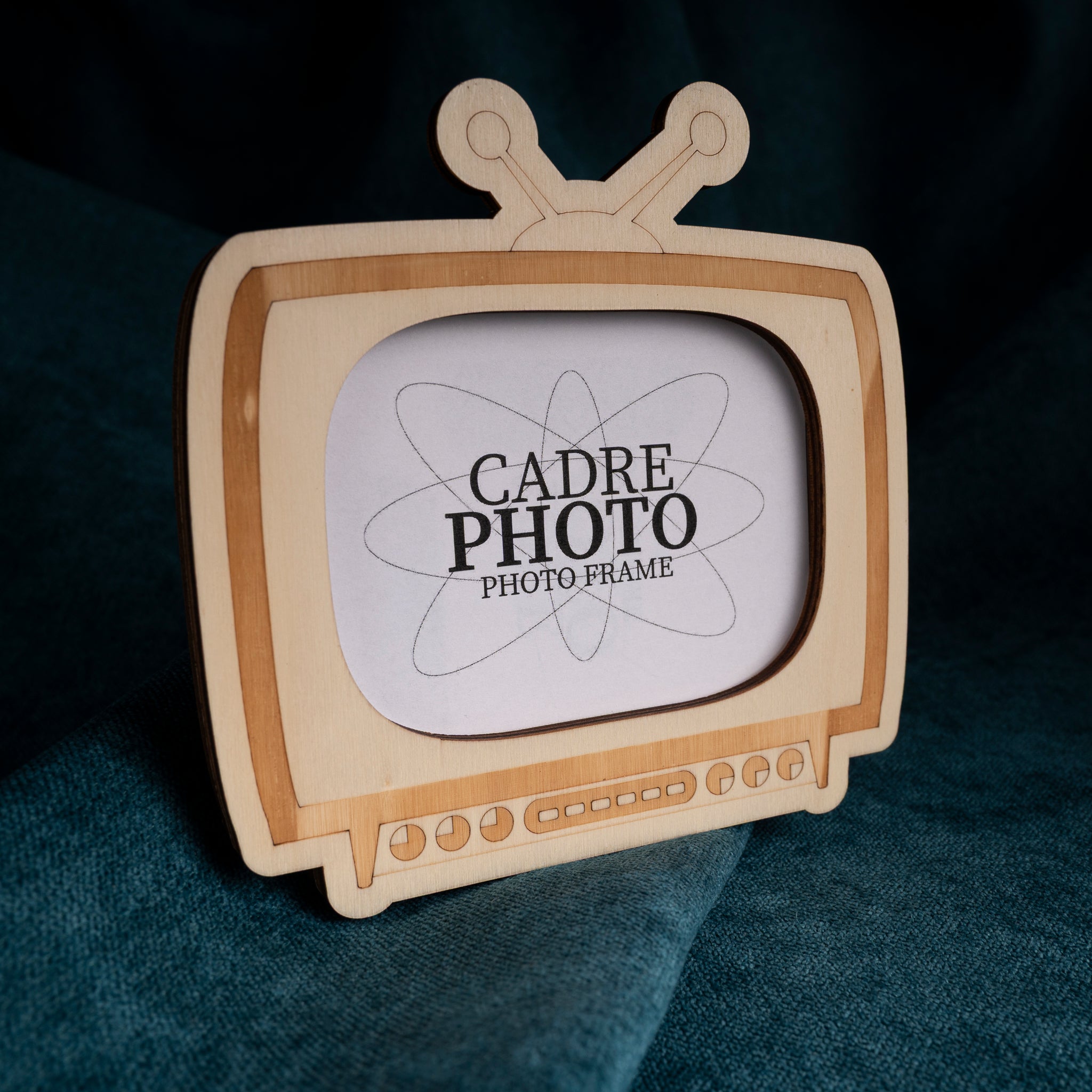 Cadre photo TV rétro
