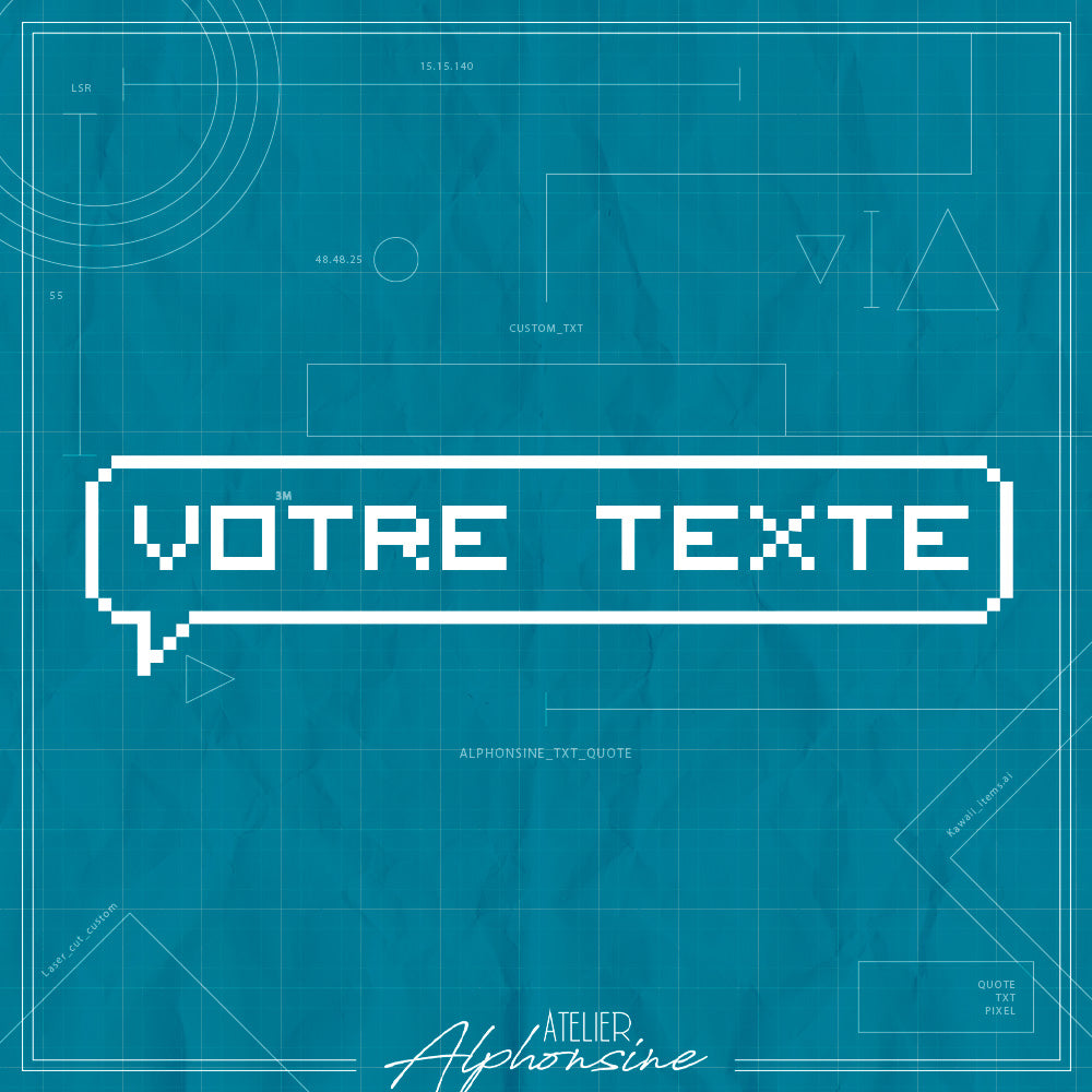 bulle personnalisable pixel geek