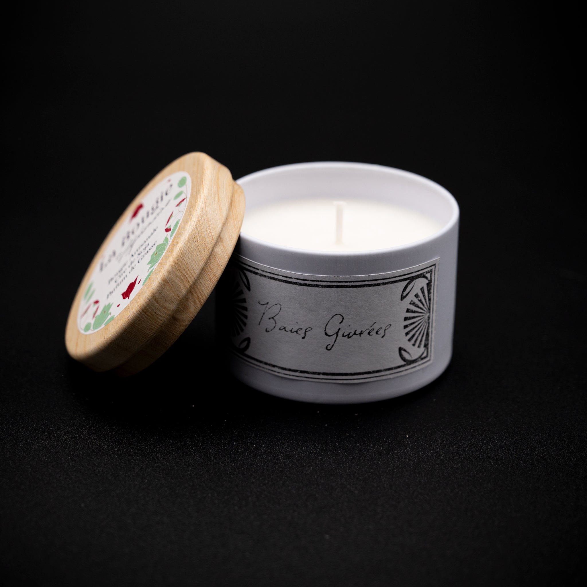 bougie artisanale parfumée baies givrées
