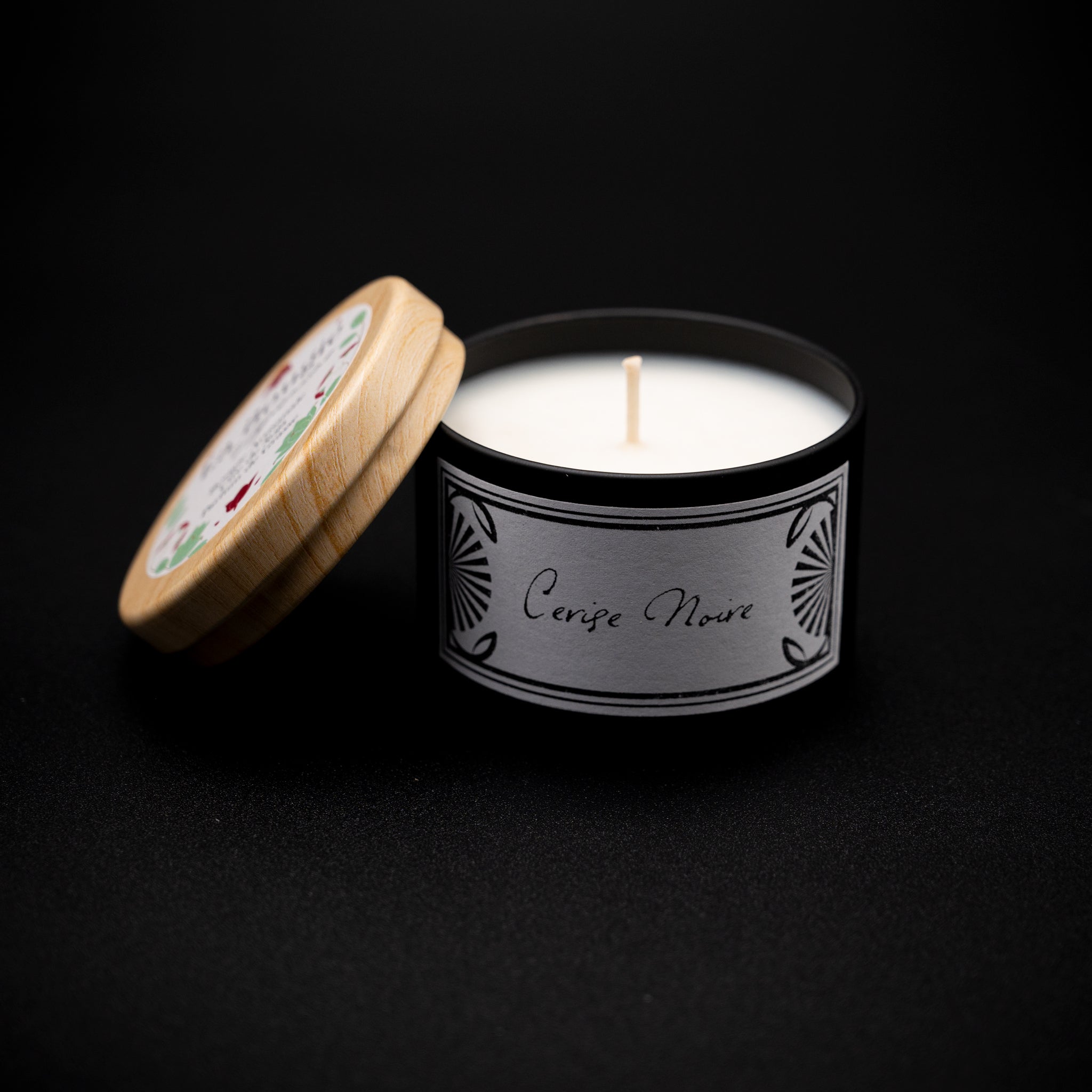 bougie artisanale parfumée cerise noire
