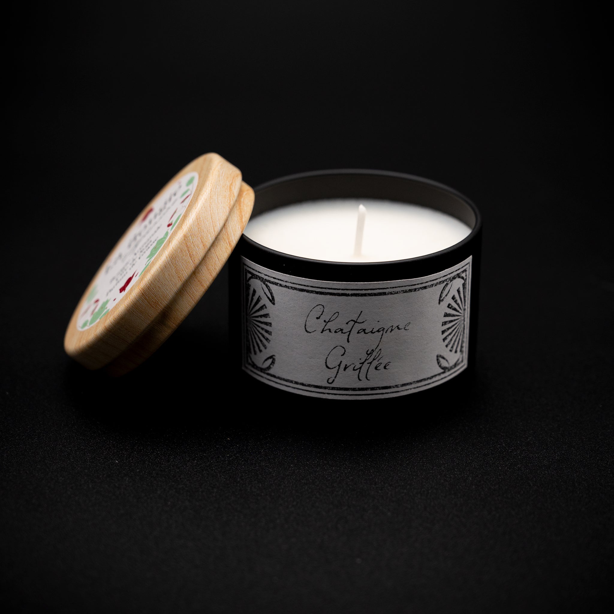 bougie artisanale parfumée chataigne grillée