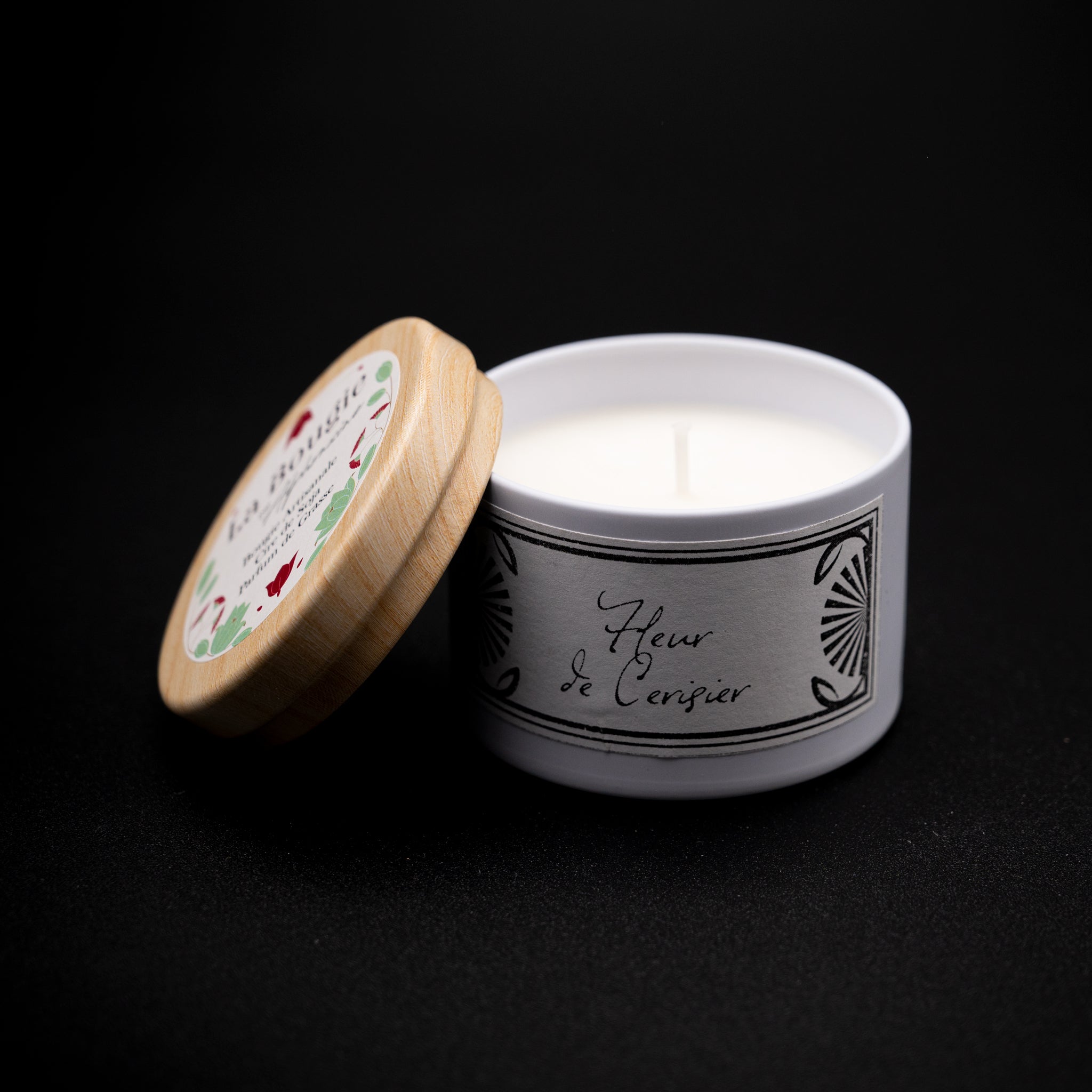 bougie artisanale parfumée fleur de cerisier