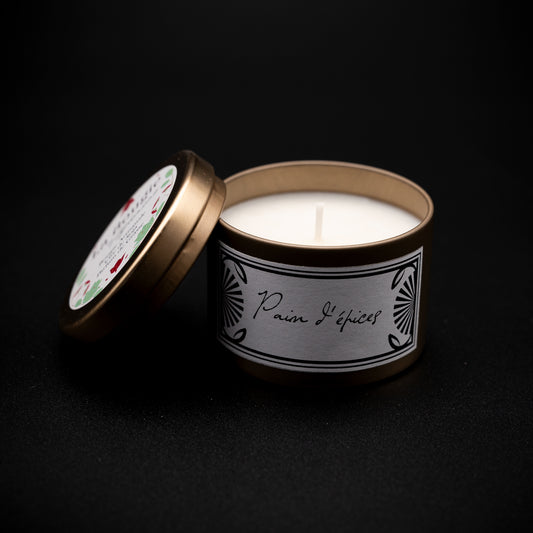 Bougie parfumée pain d’épices en cire de soja naturelle - Ambiance chaleureuse d’hiver