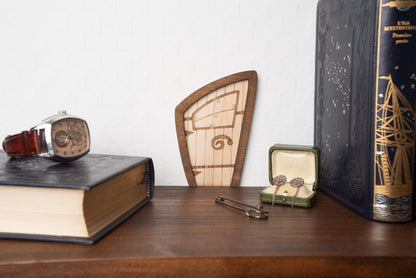 Alice in Wonderland Mini Wooden Decorative Door - Fantasy Imaginary Door - Fantasy Goblin Fairy Wall Decor