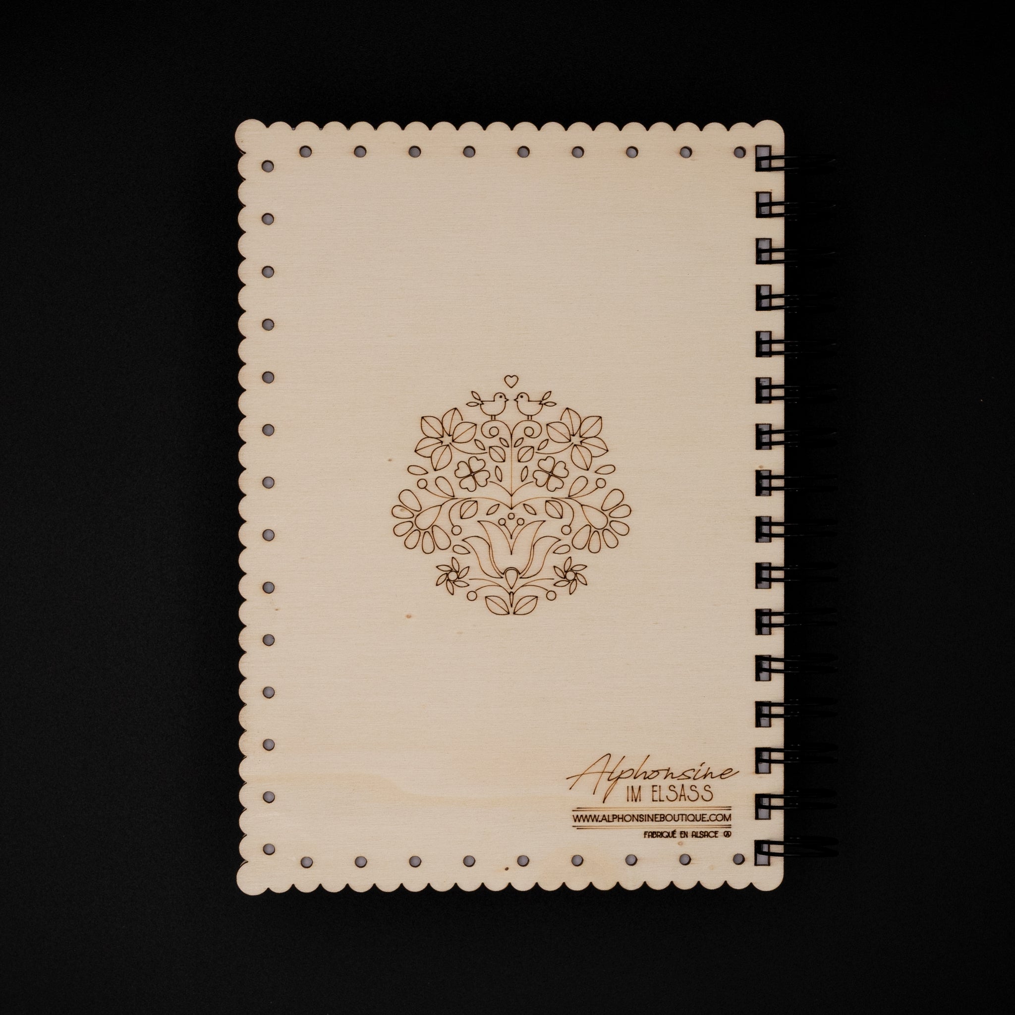 carnet artisanal a5 motif traditionnel alsacien
