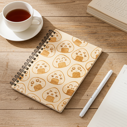 Carnet A5 rechargeable onigiri kawaii – Carnet de notes japonais mignon