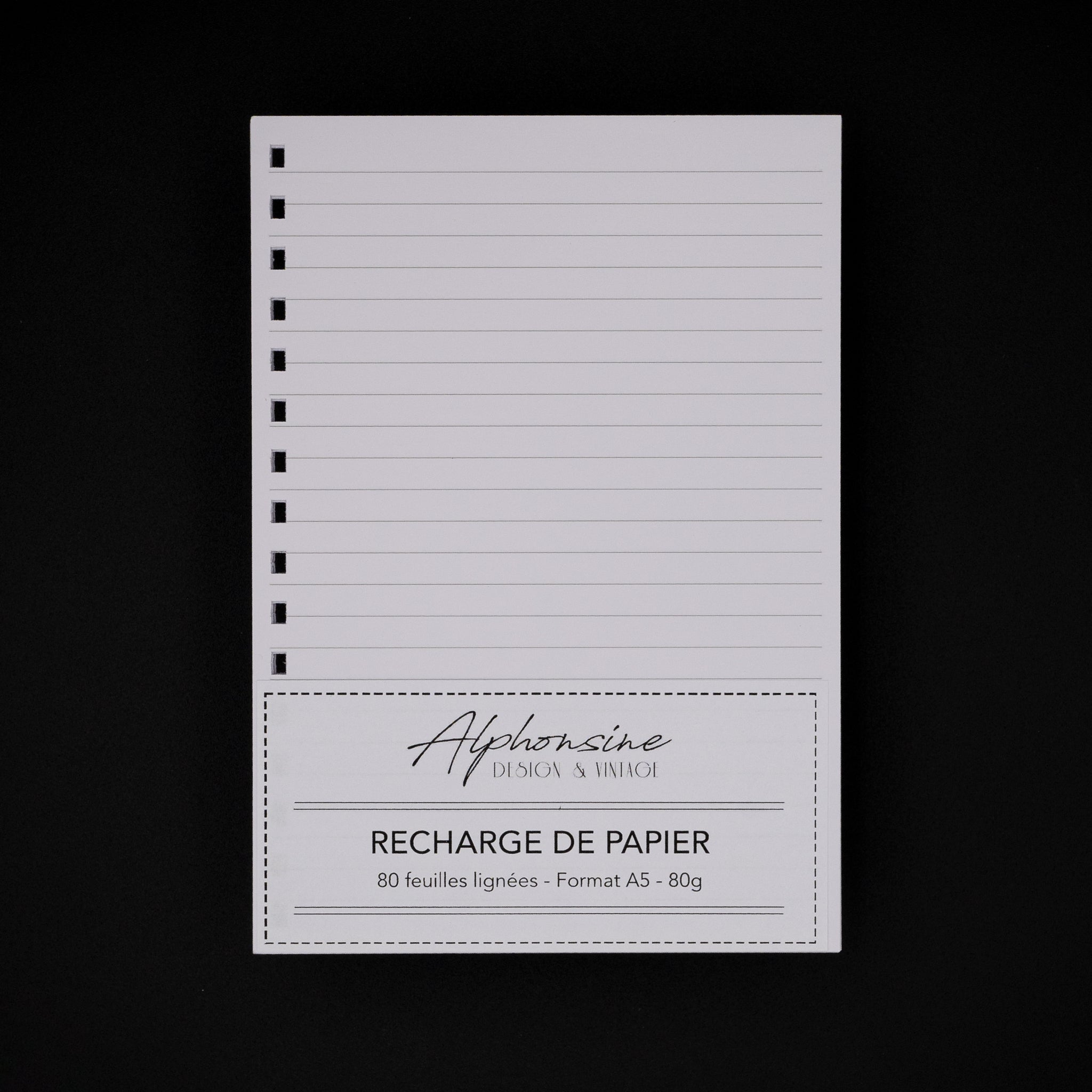 Recharge papier carnet artisanal a5