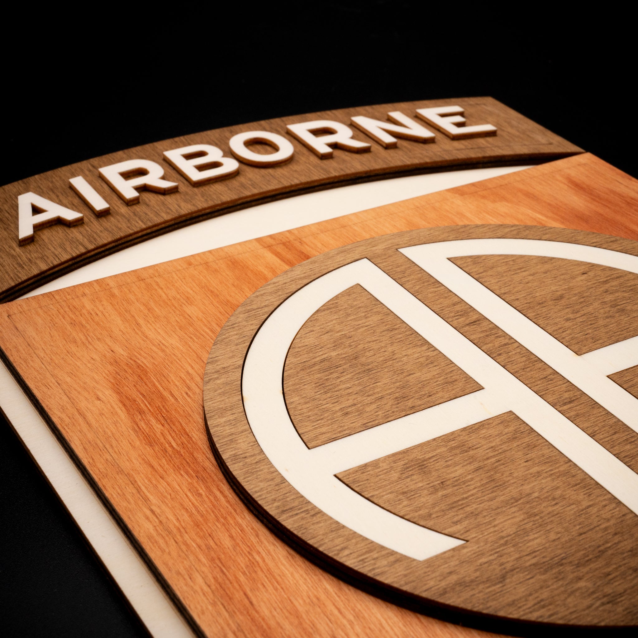 décoration murale bois militaire américaine 82nd airborne