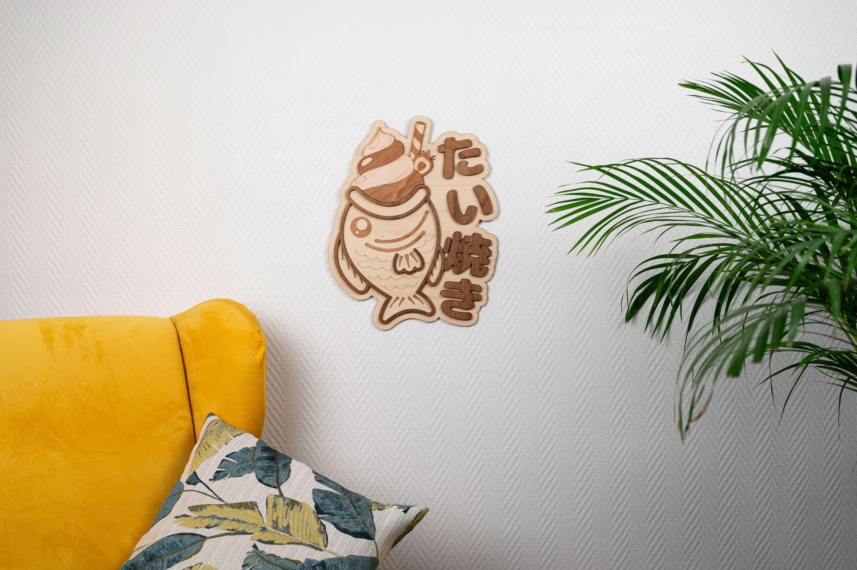 Décoration murale Taiyaki gaufre japonaise
