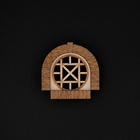 Mini Decorative Wooden Window – Hobbit Heroic Fantasy Style – Middle Earth Fairy Wall Decor