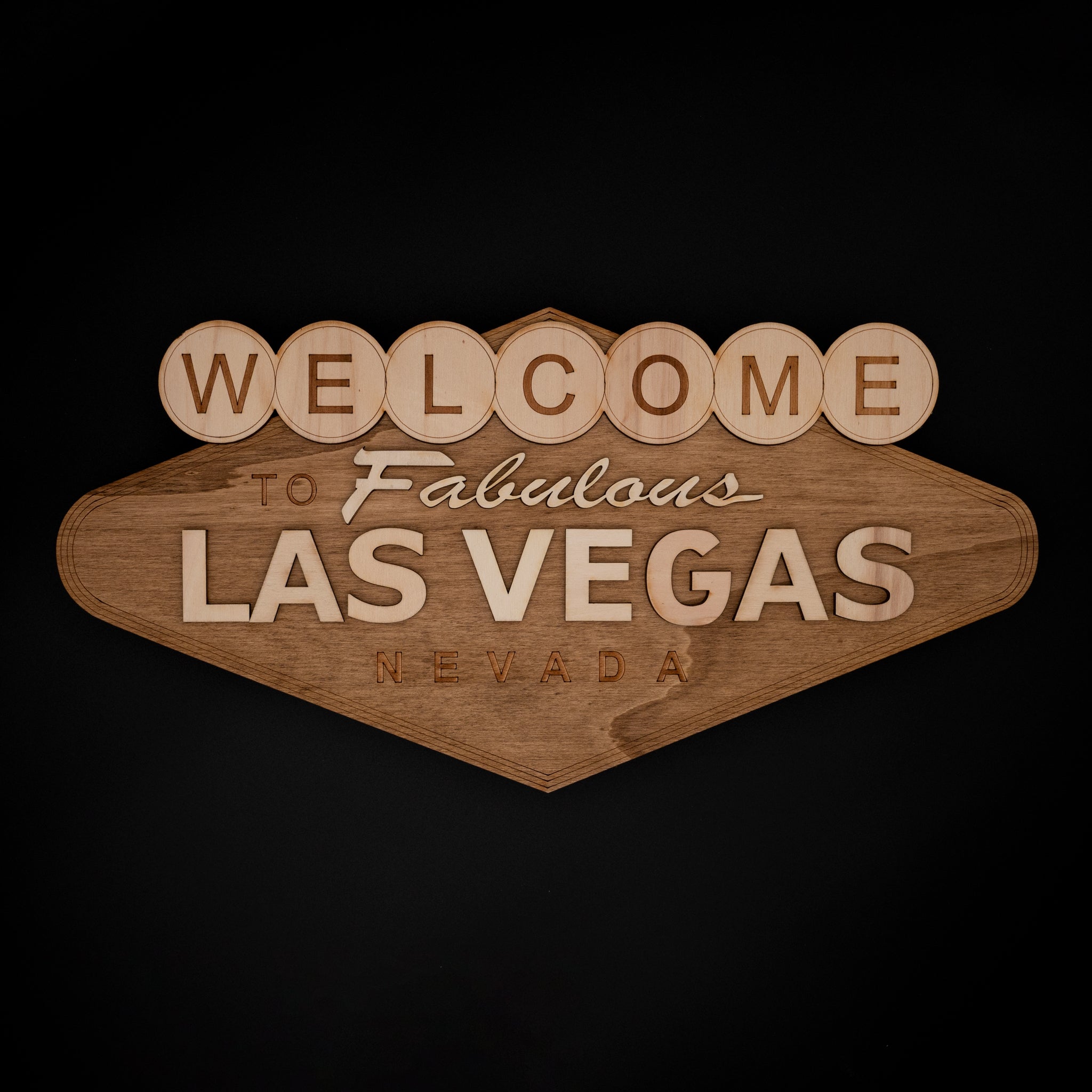 décoration murale bois américaine panneau las vegas