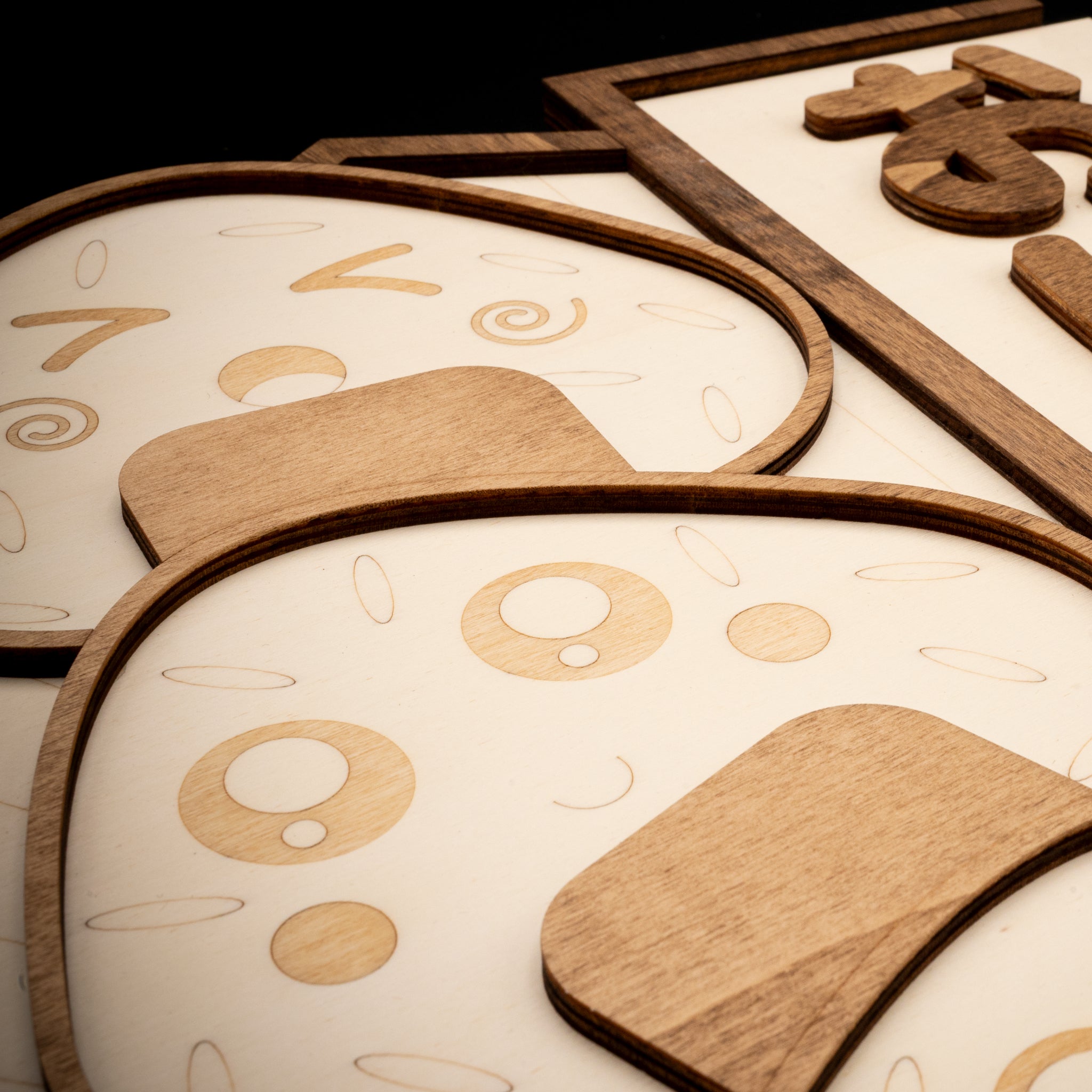 décoration murale bois japonaise cuisine boule riz onigiri