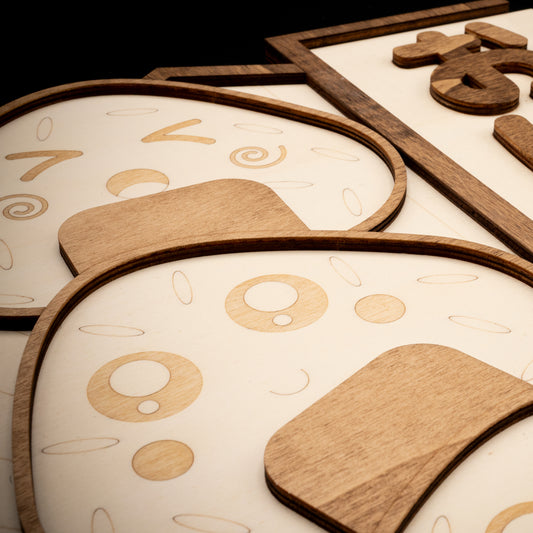 Onigiri - Décoration murale bois street food japonaise kawaii