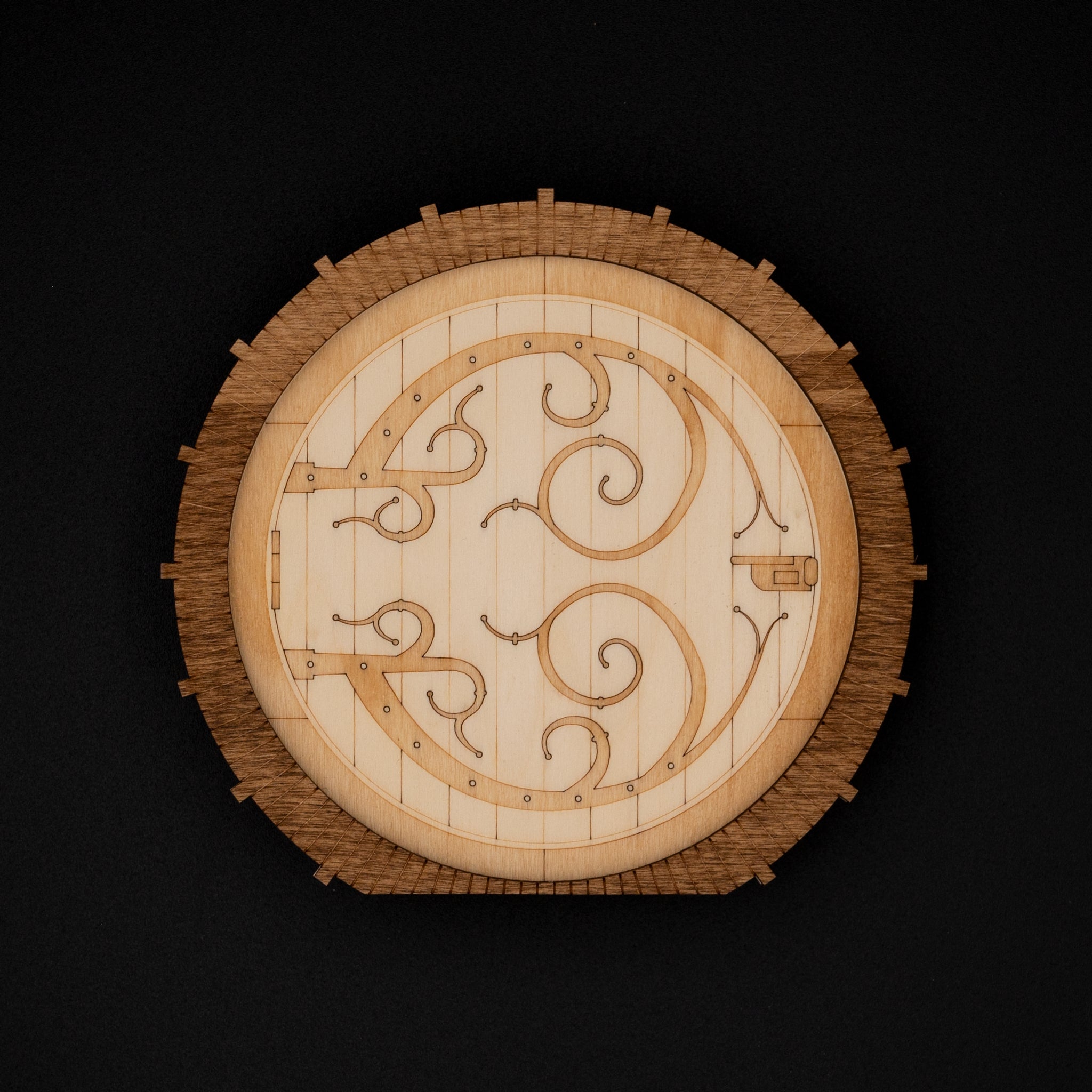 décoration murale bois porte miniature hobbit seigneur des anneaux