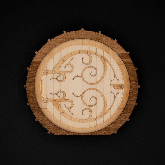 Wall decoration miniature door mini mouse hole Hobbit Lord of the Rings Shire cute heroic fantasy fairy fantasy geek 3