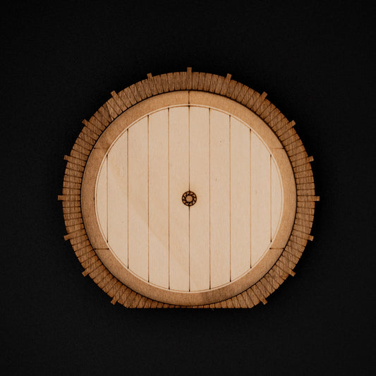 Mini decorative wooden door – Hobbit and Middle Earth inspiration – Lord of the Rings fantasy geek wall decor