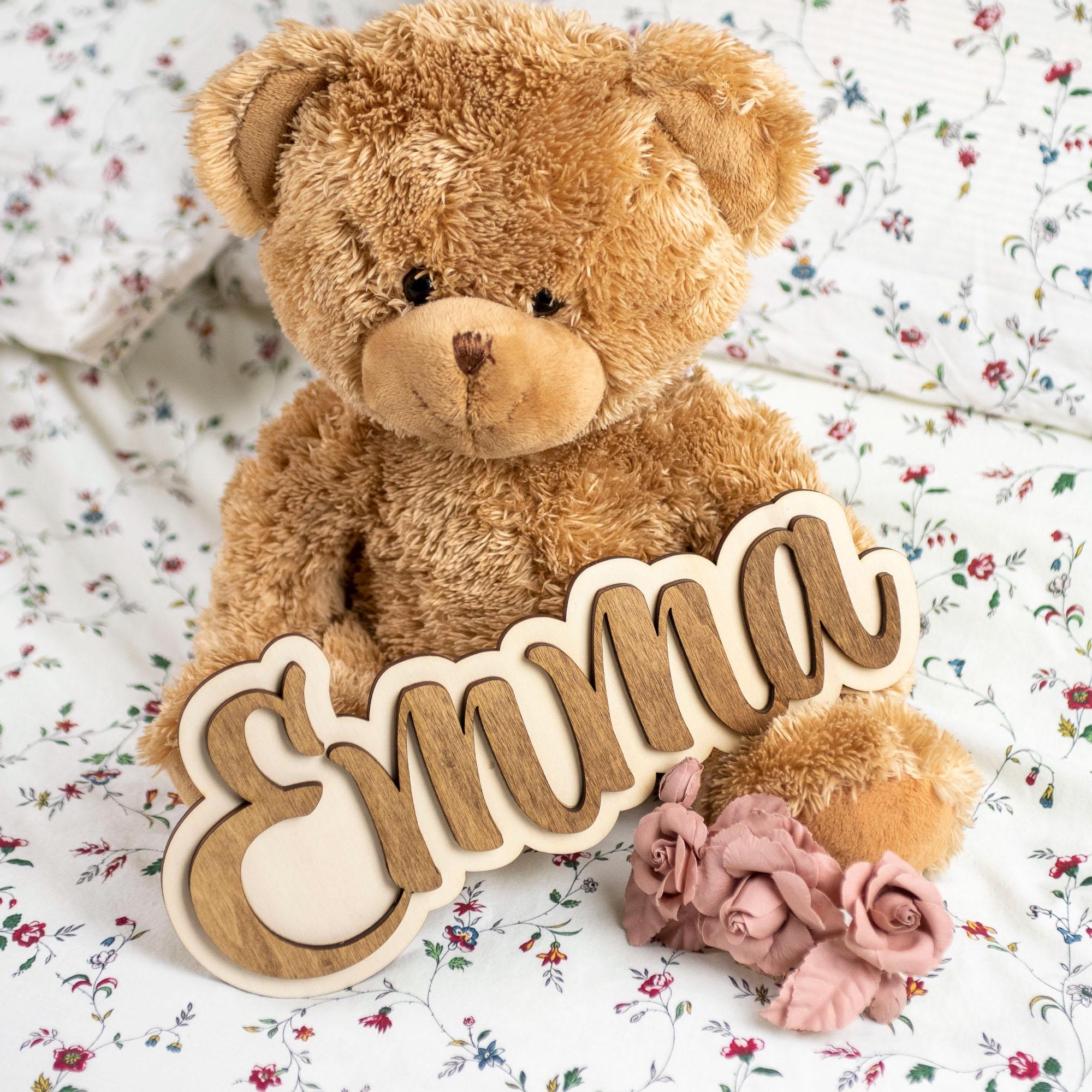 décoration murale bois prénom personnalisé chambre enfant