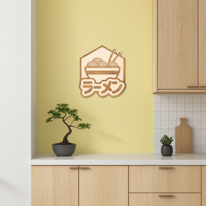 Ramen – Décoration murale bois street food japonaise