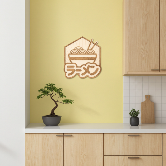 Ramen – Décoration murale bois street food japonaise