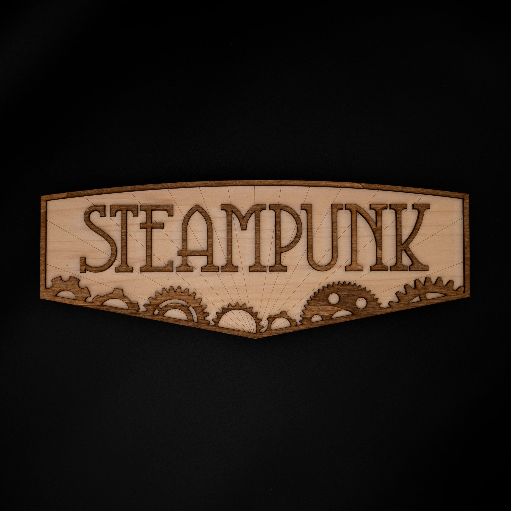 décoration murale bois steampunk rétro