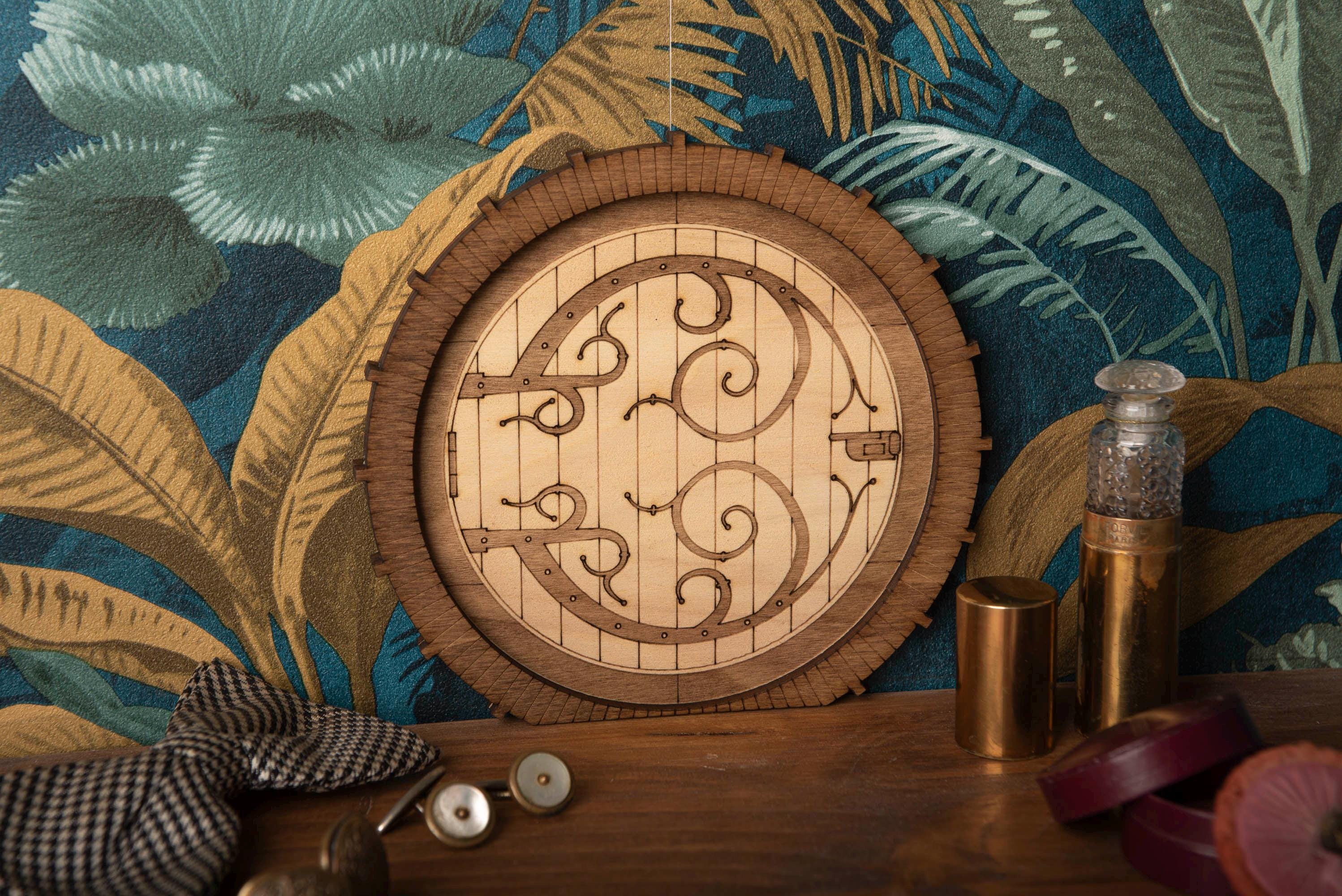 Porte de Hobbit miniature bois