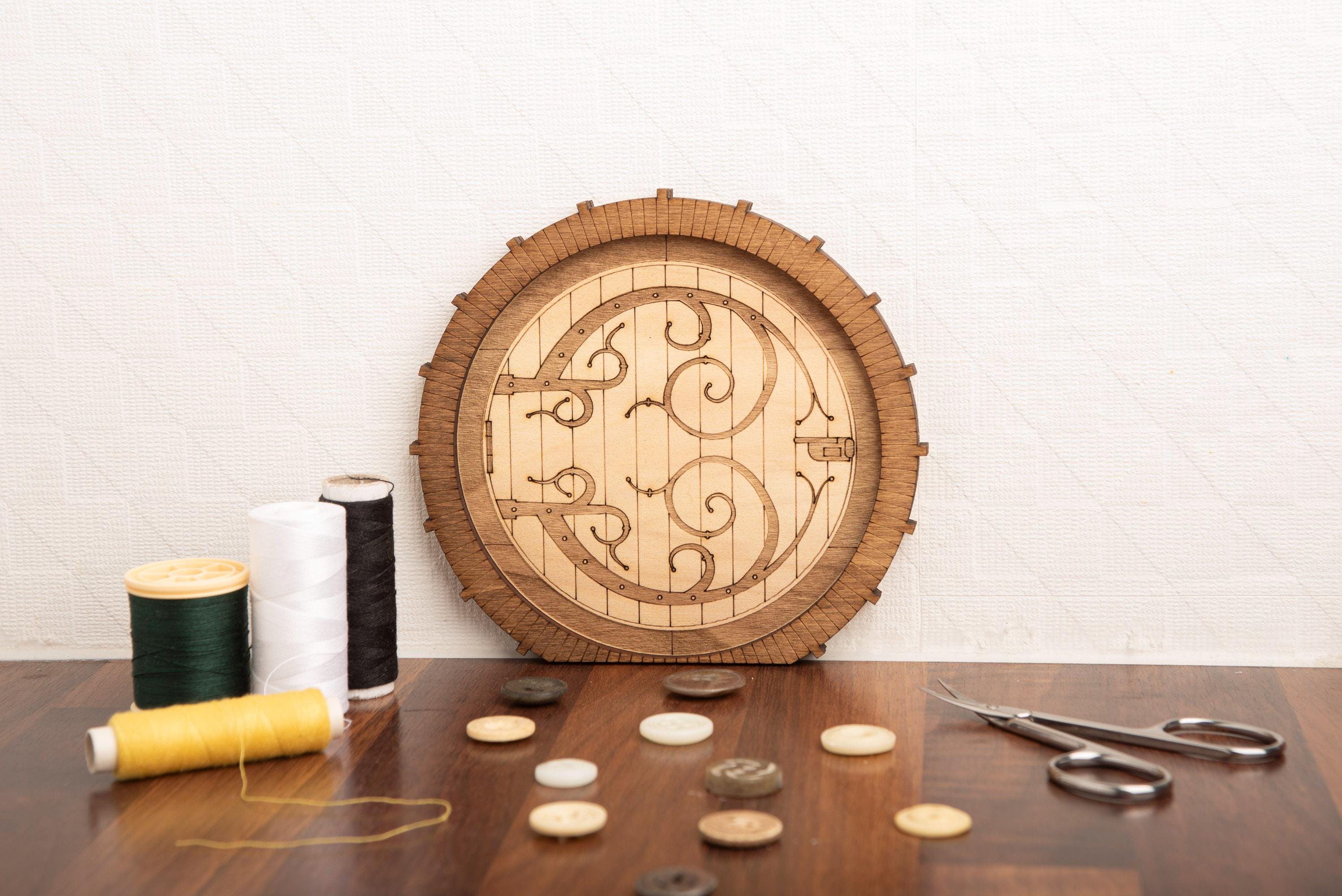 Porte de Hobbit miniature en bois