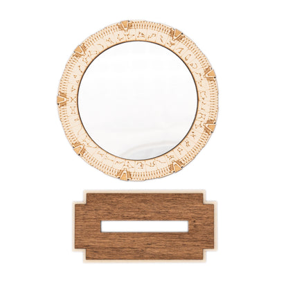 Miroir décoratif Stargate miniature – Porte des étoiles rétro vintage années 90